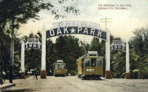 Entrance to Oak Park - Sacramento, CA