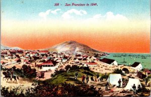 Vintage California Postcard - San Francisco - Mention of Cowboys chasing Indians