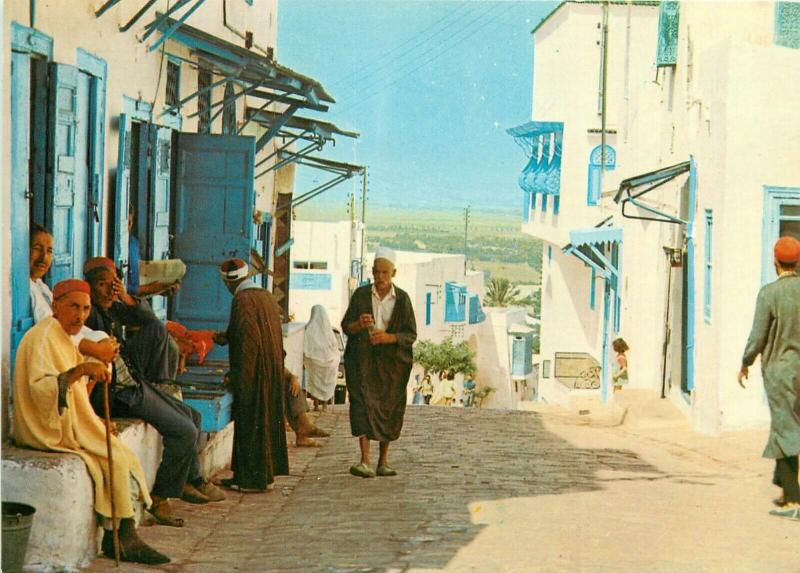 Tunisia Sidi Bou Said ethnic types