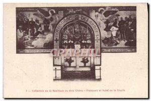 Old Postcard Collection Bois Chenu Basilica Altar Frescoes and the Crypt