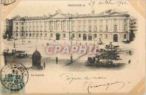 Postcard Old Capitol Toulouse (map 1900)
