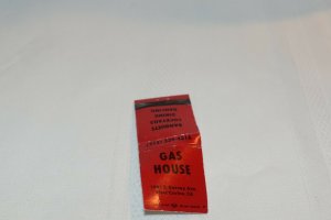 Gas House Restaurant West Covina California Map 20 Strike Matchbook Cover