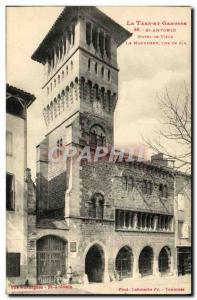 Old Postcard The Tarn et Garonne St Antonin Hotel De Ville The Monument