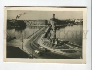 473450 Leningrad Bridge Builders tram bus photo Khaikin circulation 40000 photo