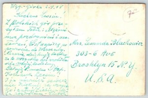 1948  RPPC  Poland   Wegierska  Gorka   Postcard