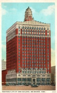 Equitable Life High-Rise Building Landmark Des Moines Iowa IA Postcard