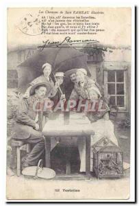 Old Postcard The songs of Jean Rameau illustrees Temptation (folklore)