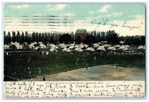 1908 Camping Grounds At Euclid Beach Cleveland Colinwood Ohio OH Posted Postcard
