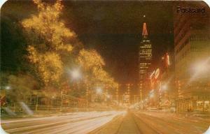 Mexico City, Juarez Avenue, Nigh Scene, Dated 1966, Can not Read Postmark