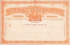 Republica Honduras, 2 Centavos Postal Card, Hamilton Bank Note Company