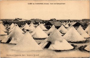 CPA Militaire Camp de SISSONNE - Coin de Campement (92168)