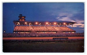 OCEAN CITY, Maryland MD~ Harness Racing OCEAN DOWNS RACEWAY Night 1960s Postcard