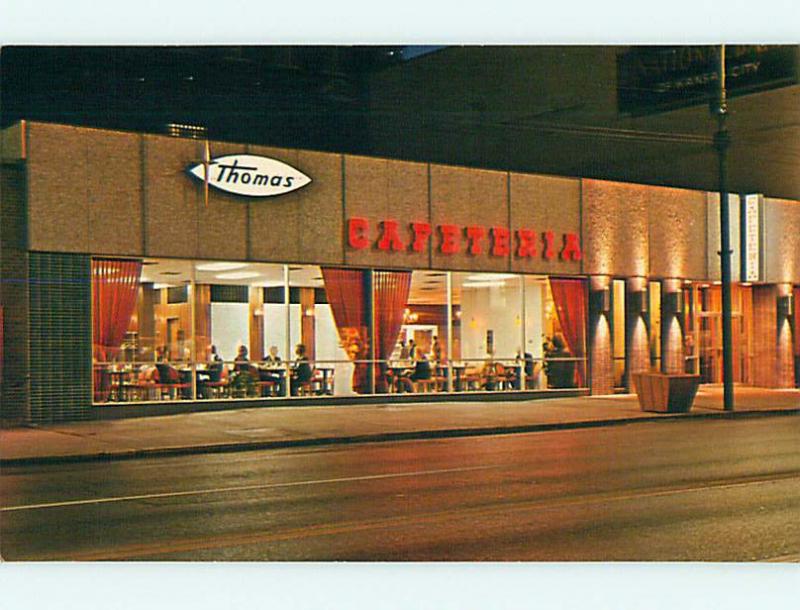 Unused Pre-1980 THOMAS CAFETERIA RESTAURANT Kansas City Kansas KS v7316