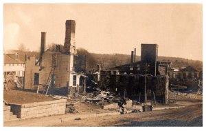 Michigan Fire destroyed building