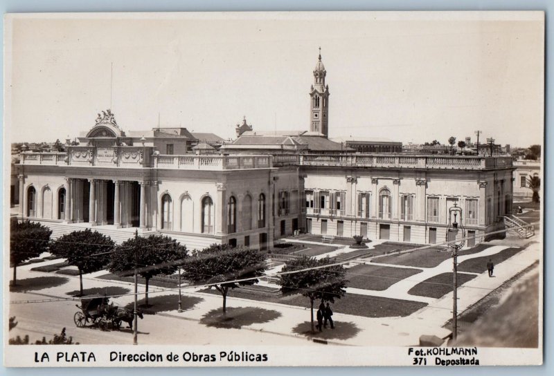 Argentina Postcard Directorate of Public Works La Plata c1910 RPPC Photo