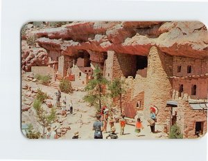 Postcard American Indians entertaining the visitors, Phantom Cliff Canyon, CO