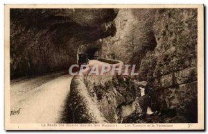 Old Postcard Route Des Grandes Goulets In Barracks Tunnels And The Bernaison