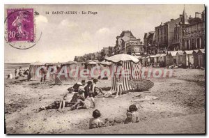 Postcard Old Saint Aubin Beach