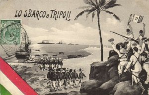 PC LIBYA, LOS BARCO A TRIPOLI, Vintage Postcard (b40059)