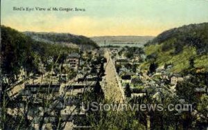 Bird's-Eye View of McGregor - Iowa IA