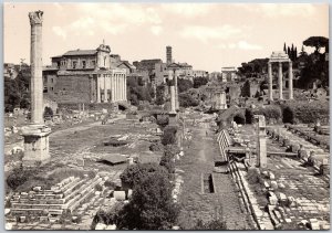 Roma Foro Romano Ruins of Ancient Buildings Rome Italy Postcard
