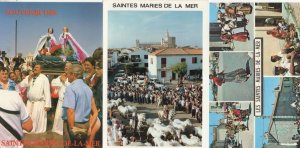 Les Saintes Maries De La Mer 3x French Street Procession Postcard s