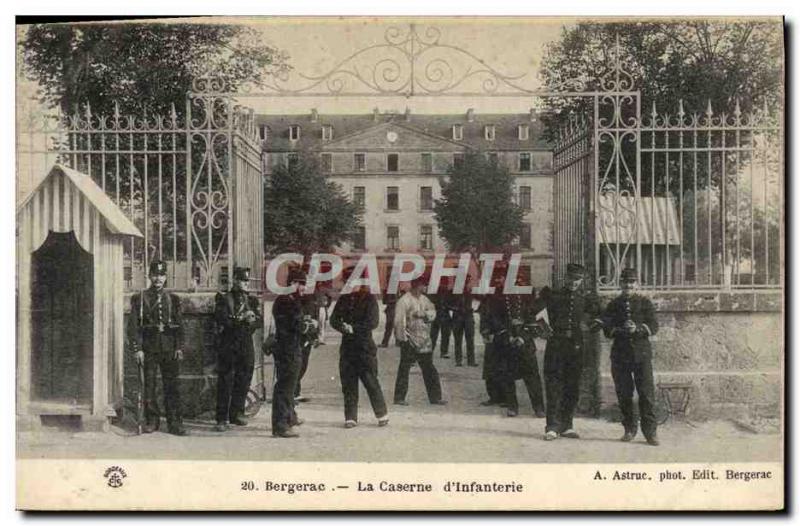 Postcard Old Barracks Army Barracks of Bergerac & # 39infanterie