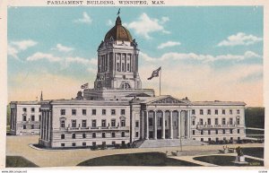 WINNIPEG, Manitoba, Canada, 1900-1910s; Parliament Building