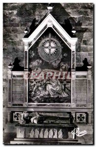 Old Postcard Quimper Finistere Interior of the Cathedral Tomb of Bishop Duparc