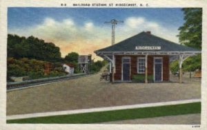 Railroad Station, Ridgecrest, North Carolina, NC, USA Railroad Train Depot Un...