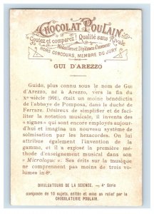 1880s-90s Chocolat Poulain Gui D'arezzo Italian Music Theorist F157