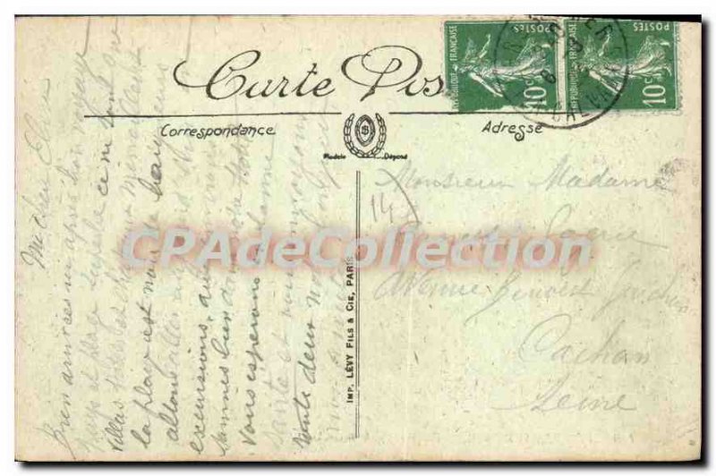 Old Postcard Villers Sur Mer Plage Maree Basse