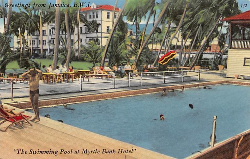 The Swimming Pool at Myrtle Bank Hotel Jamaica Unused 