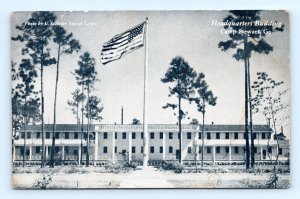 Headquarters Building Camp Stewart Georgia GA UNP Chrome Postcard N8