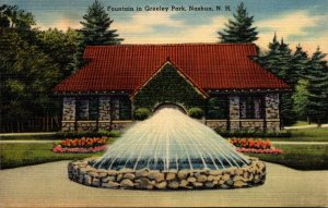 New Hampshire Nashua Fountain In Greeley Park