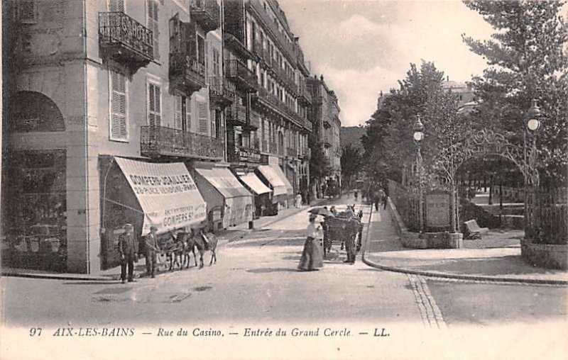 Rue du Casino, Entr»e du Grand Cercle Aix Les Bains France Unused 