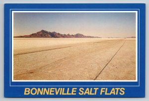 Bonneville Salt Flats Great Salt Lake Utah Vintage Unposted Postcard