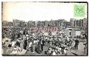 Old Postcard La Panne Beach De Panne Het Strand