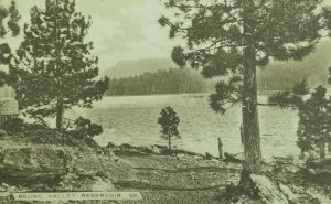 1920's-30's Round Valley Reservoir Vintage Postcard P101