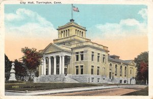 City Hall Torrington Connecticut 1920s postcard