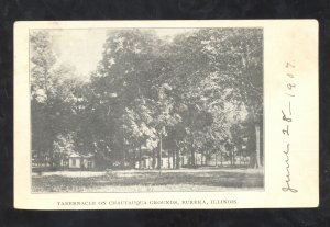 EUREKA ILLINOIS TABERNACLE ON CHAUTAUQUA GROUNDS VINTAGE POSTCARD ATLANTA ILL