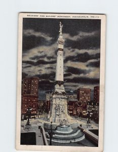 Postcard Soldiers And Sailors Monument Indianapolis Indiana USA