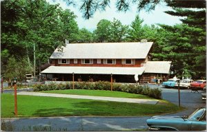 Canoe Island Lodge Diamond Point New York postcard