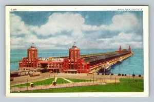 Chicago IL-Illinois, Navy Pier, Chrome Postcard