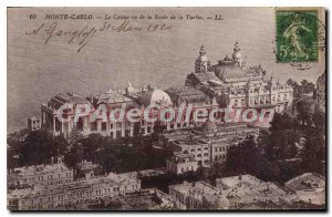 Old Postcard Monte Carlo Casino saw the Route de la Turbie