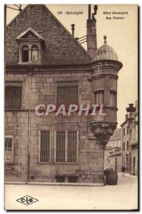 Old Postcard Besancon Hotel Chassignet Rue Pasteur