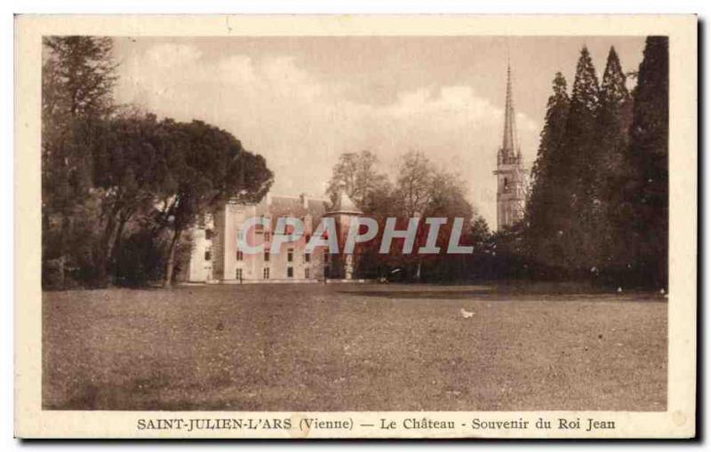 Old Postcard Saint Julien L & # 39Ars Chateau Remembrance of King John