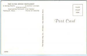 Postcard - The Flying Bridge Restaurant - Falmouth, Massachusetts