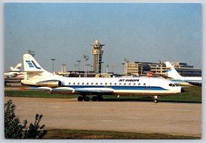 Airplane Postcard Jet Europe Airlines Super Caravelle 10 F-BMKS CE13