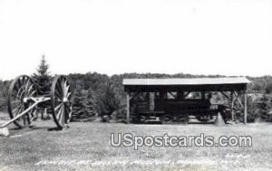 Exhibit, Logging Museum, Real photo - Wabeno, Wisconsin WI  